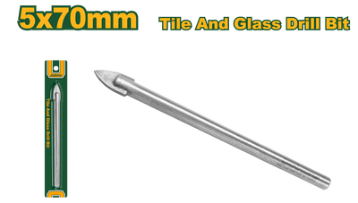 JADEVER Glass & Ceramic Drill Bits 5 × 70 mm High Precision