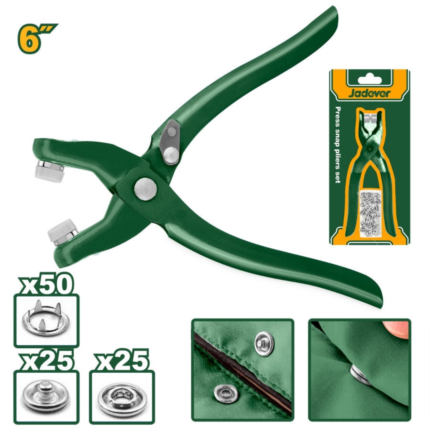 JADEVER Large Grommet Press with 100 Rings Durable & Versatile