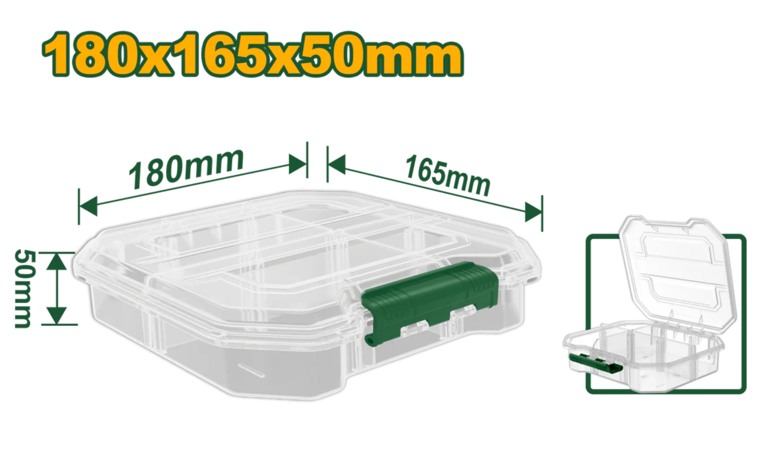 JADEVER Transparent Screw Organizer 5×16×18 Durable & Customizable