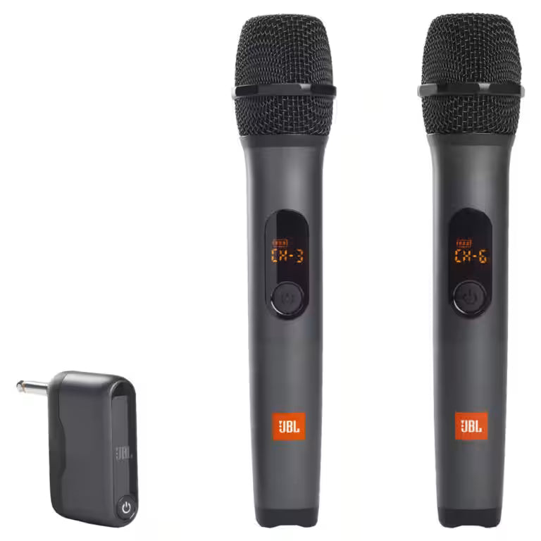 JBL Wireless Microphone Set – Dual Wireless Mics with Rechargeable UHF Receiver | Original JBL Pro Sound