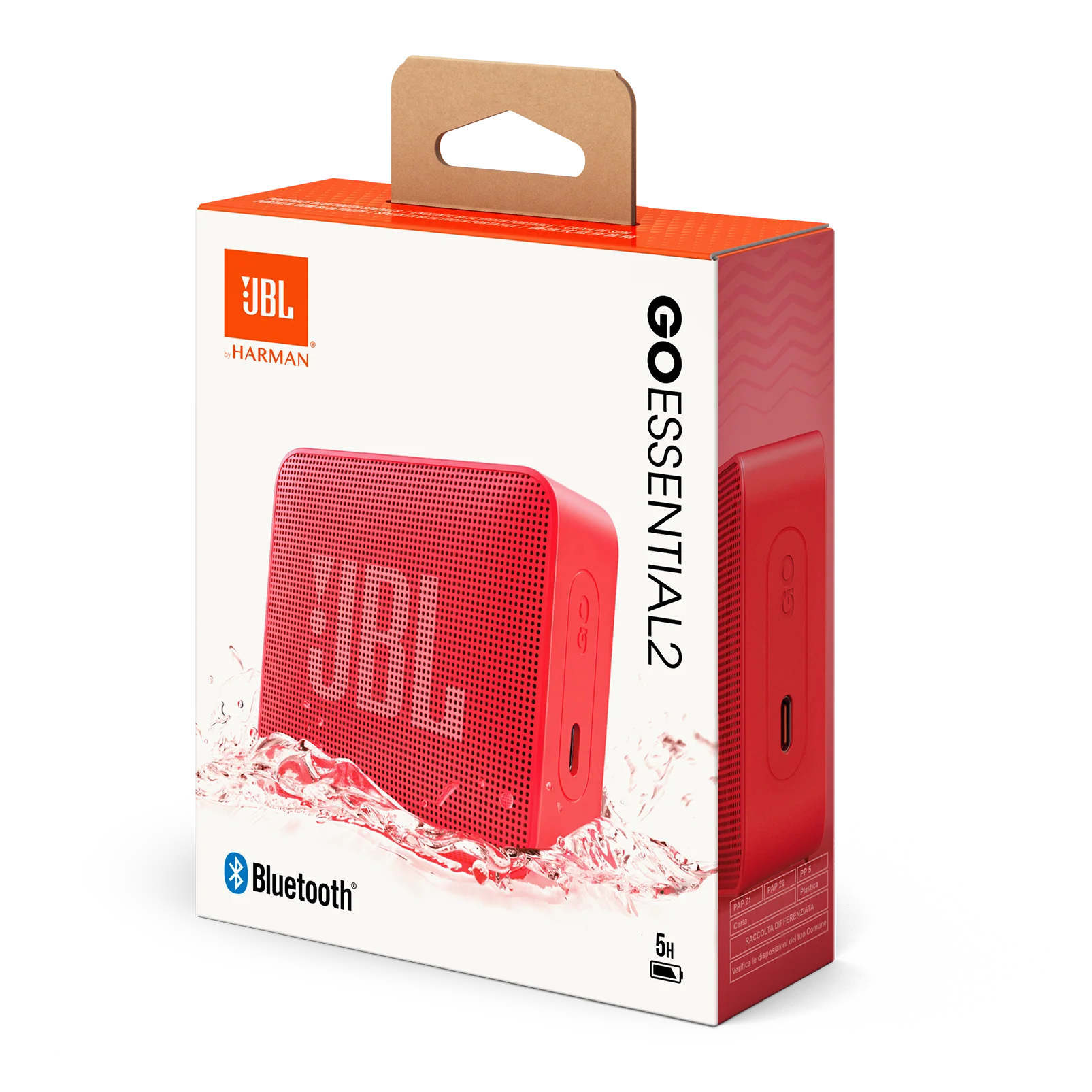 سماعات JBL Go Essential 2 – بلوتوث مقاومة للماء | 5 ساعات تشغيل