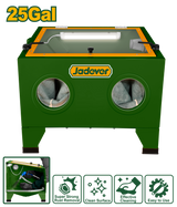 JADEVER 25 Gallon Sand Blasting Cabinet with LED Light – Abrasive Cleaning & Rust Removal Cabinet (JDASA1A09)