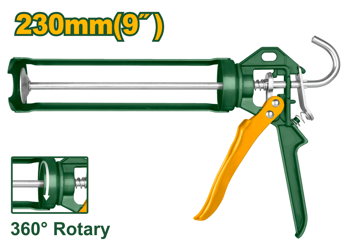 JADEVER Caulking Gun 230mm | 9" – Aluminum Handle with Rotary Function (JDCG4109)