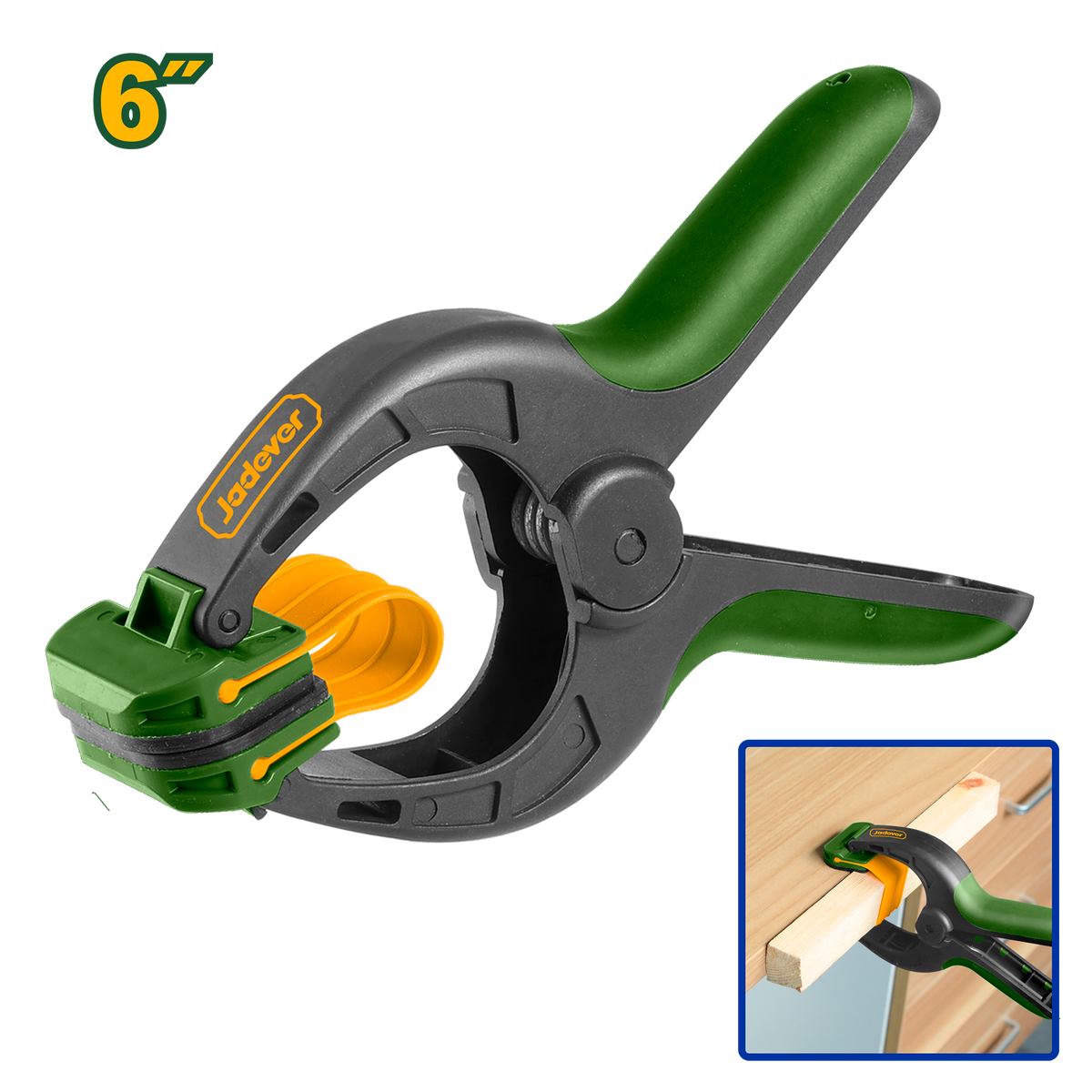 JADEVER Spring Clamp 6" – Heavy Duty Side Clip Clamp (JDCP5386)