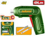 JADEVER Cordless Screwdriver 4V – Compact USB-C Rechargeable Electric Screwdriver (JDCV4628)