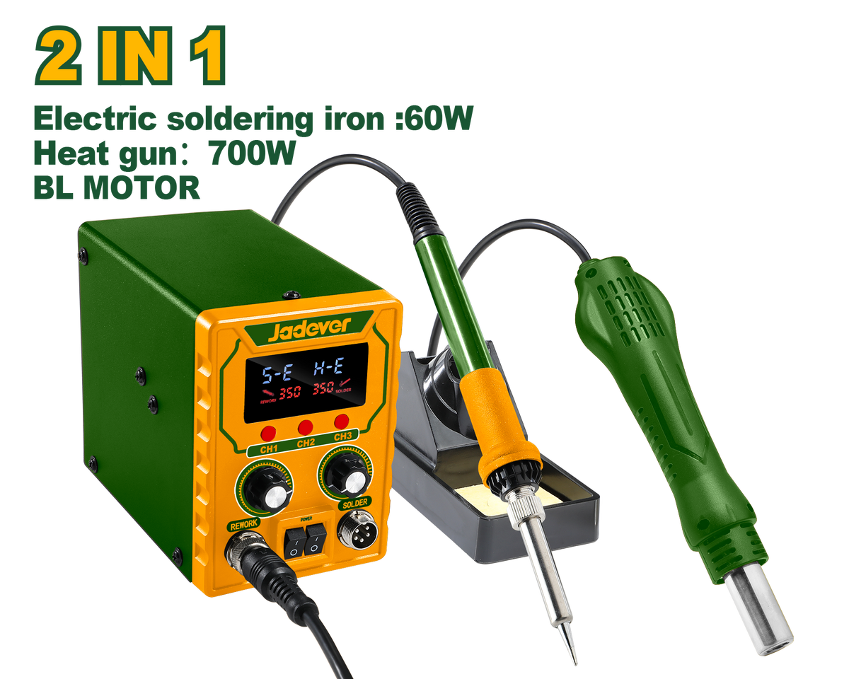 JADEVER Hot Air Rework Soldering Station – 760W | Digital Display | Adjustable Temperature (JDEL4561)