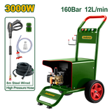 JADEVER High Pressure Washer for Commercial Use – 3000W, 160 Bar, 12 L/min, Induction Motor (JDHP5A31)