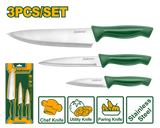 JADEVER 3 Pcs Kitchen Knife Set (JDKK1K31)