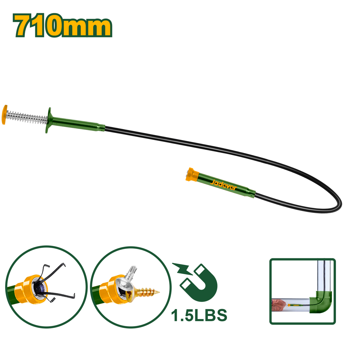 JADEVER Pick Up Tool with Flexible Shaft – 710mm (JDME3E60)