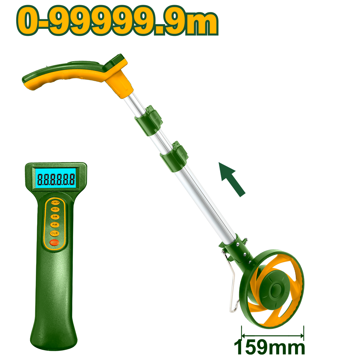 JADEVER Digital Display Measuring Wheel – Distance Measuring Wheel with Stand (JDMW2523)