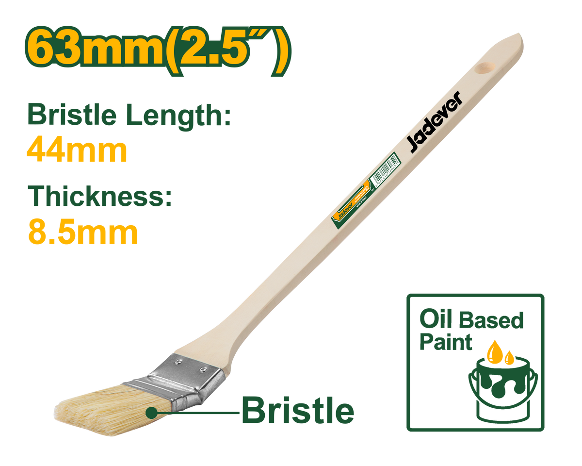 JADEVER Paint Brush with Curved Head 63mm | 2.5" (JDPE3325)