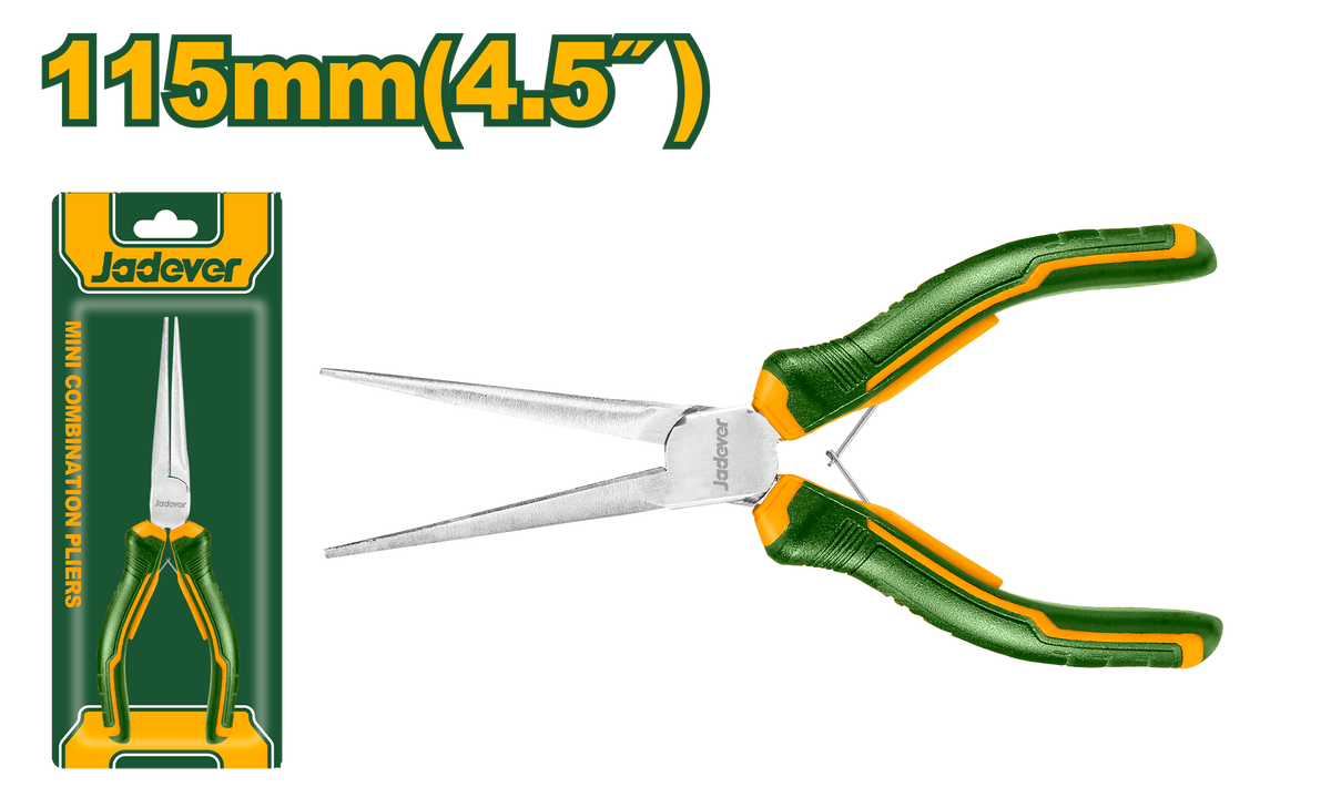 JADEVER Mini Needle Nose Pliers 4.5" / 115mm – Precision Long Nose Pliers (JDPL0957)