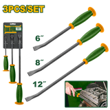 JADEVER 3 Pcs Pry Bar Set – Heavy-Duty Go-Through Pry Bars for Prying and Bending (JDQBS203)