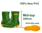 JADEVER PVC Rain Boots 20cm – 100% Waterproof Safety Rain Boots (JDRB3L)