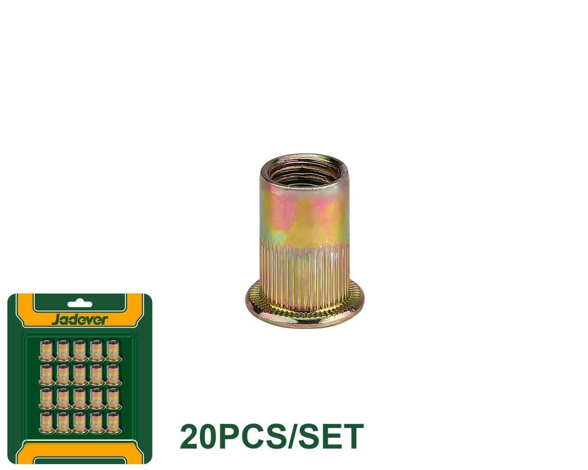 JADEVER Rivet Nut Set – 20 Pcs Available in Multiple Sizes (JDRE1K1)