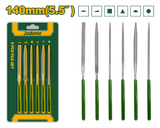 JADEVER 6PCs Mini File Set – 140mm Length, 3mm Shaft, with Plastic-Coated Handles (JDSF1606)