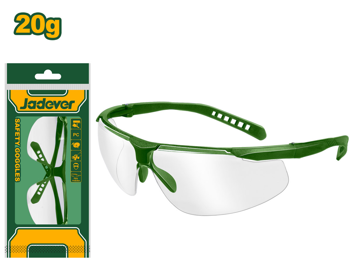 JADEVER Transparent Safety Goggles – 20g (JDSG1802)
