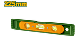 JADEVER Mini Magnetic Spirit Level – 225mm, 3 Vials, Lightweight PP Body (JDSL4320)