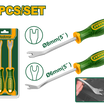 JADEVER 2PCs Door Trim Remover Set – For Clips, Rivets & Fasteners (JDSS1602)
