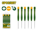 JADEVER 6 Pcs Precision Screwdriver Set – CR-V Precision Screwdrivers (JDSS2B06)