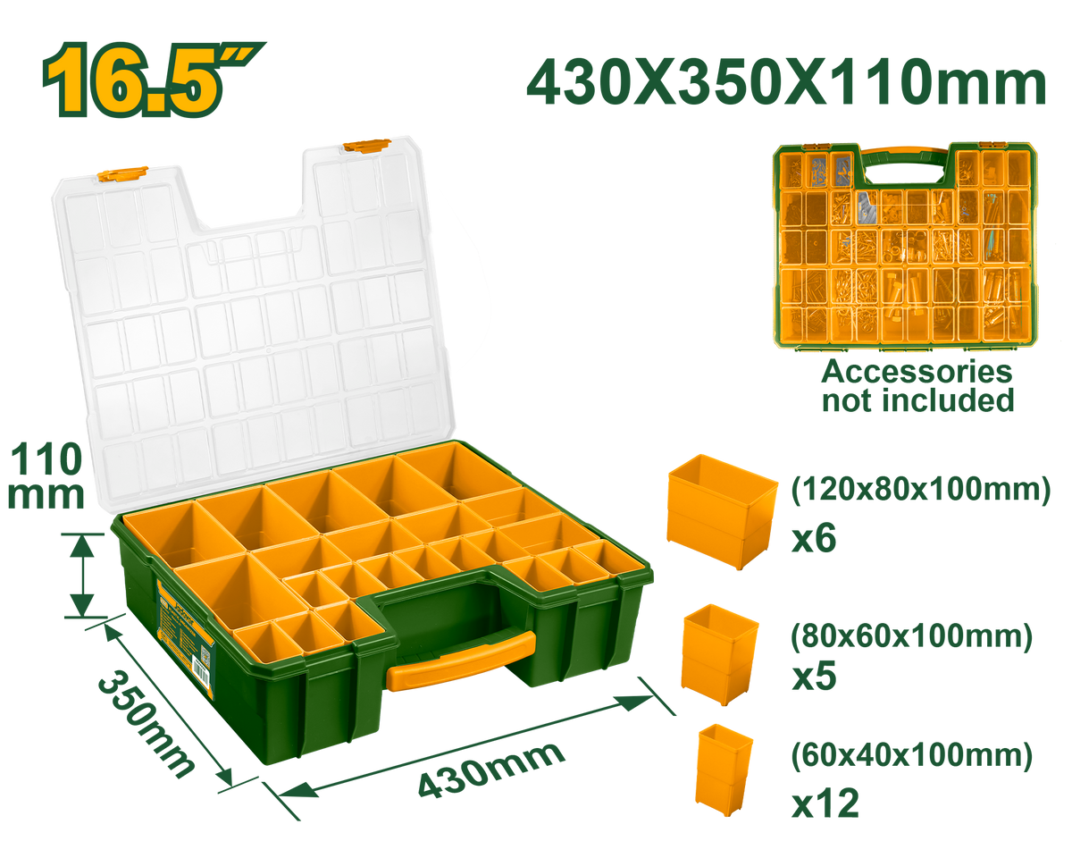 JADEVER Plastic Organizer 16.5" (JDTB1622)
