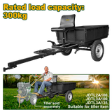 JADEVER Trailer – 300kg Load Capacity, Leaf Spring Suspension, Mechanical Foot & Hand Brake (JDTDR7A30)
