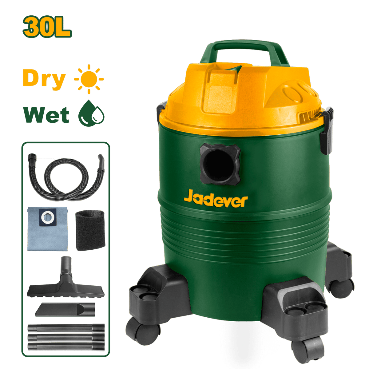 JADEVER Vacuum Cleaner 1200W – 30L Dust Tank with Blowing Function (JDVR2A30)