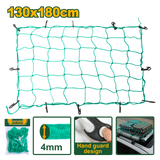 JADEVER Cargo Net – 130×180cm, 4mm Rope, PP & Rubber, Includes 12 Hooks (JDXLW1E13)