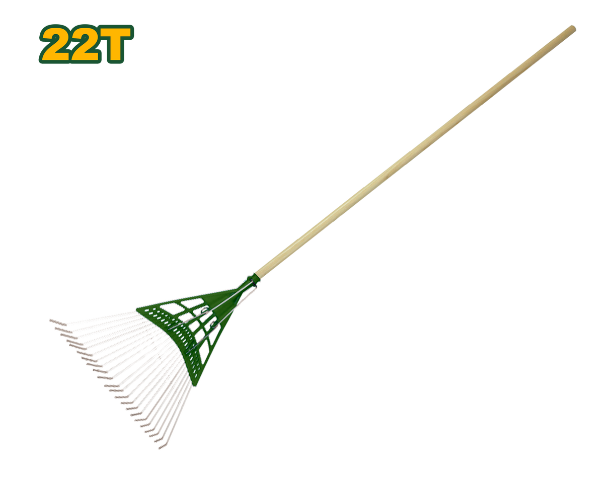 JADEVER Poly Steel Leaf Rake – 22 Teeth | 1200mm Long Handle (JDXW7A22)