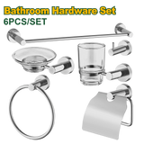 JADEVER Bathroom Accessories Set – Zinc Alloy & Stainless Steel, 6-Piece Hardware Collection (JDZG1516)