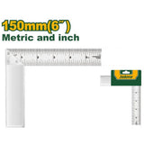 Jadever 15cm Aluminum Marking Square Precision & Durability - Silver