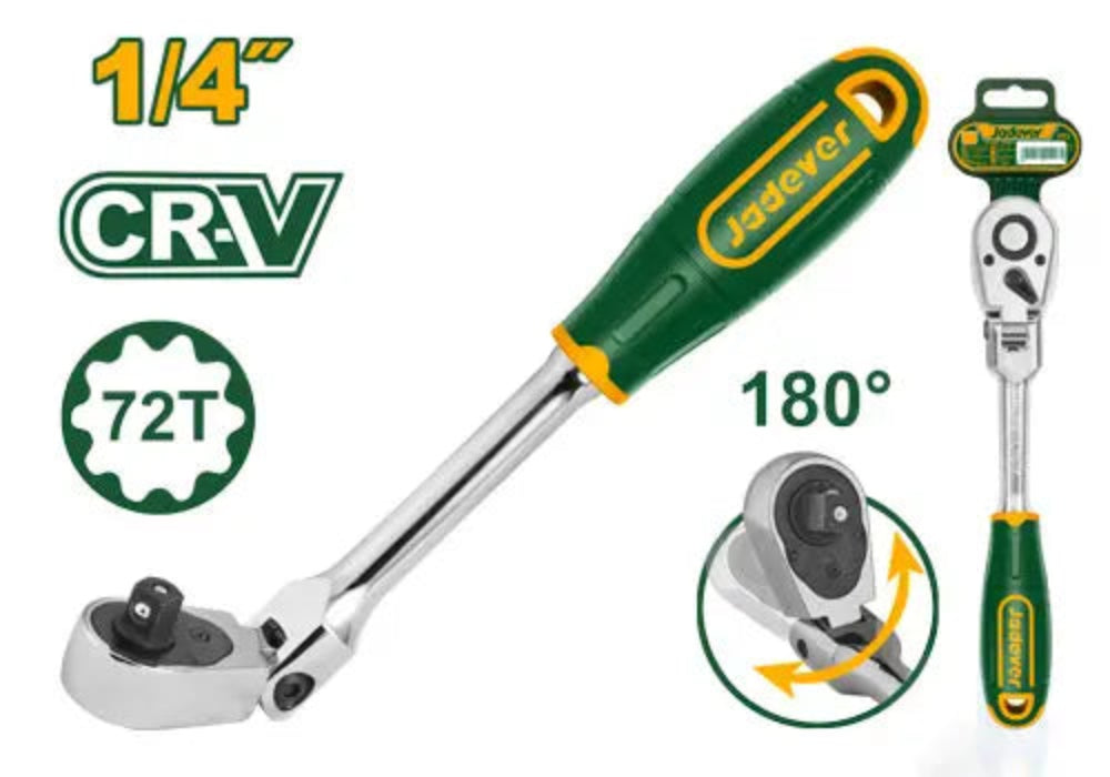 Jadever 1/4" Flexible Ratchet Professional Performance