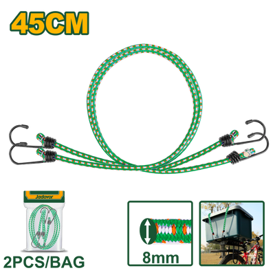Jadever Bungee Cord 45cm 2 Pack Strong & Flexible Tie Down