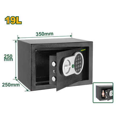 Jadever Digital Safe 8kg 25×35×25cm Secure Storage