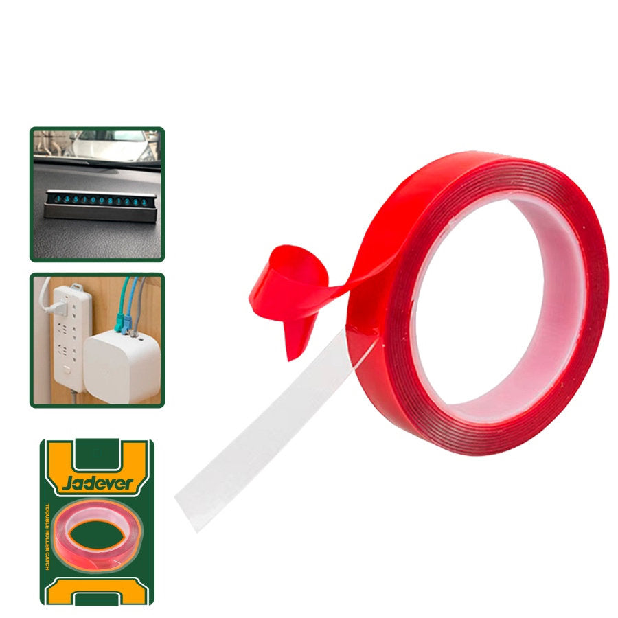 Jadever Double Sided Transparent Tape 19mm x 2m Strong Adhesion
