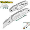 Jadever Folding Aluminum Knife with 6 Extra Blades Lightweight