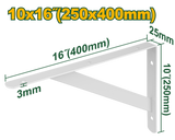 Jadever Iron Shelf Bracket 40cm Durable & Strong - White