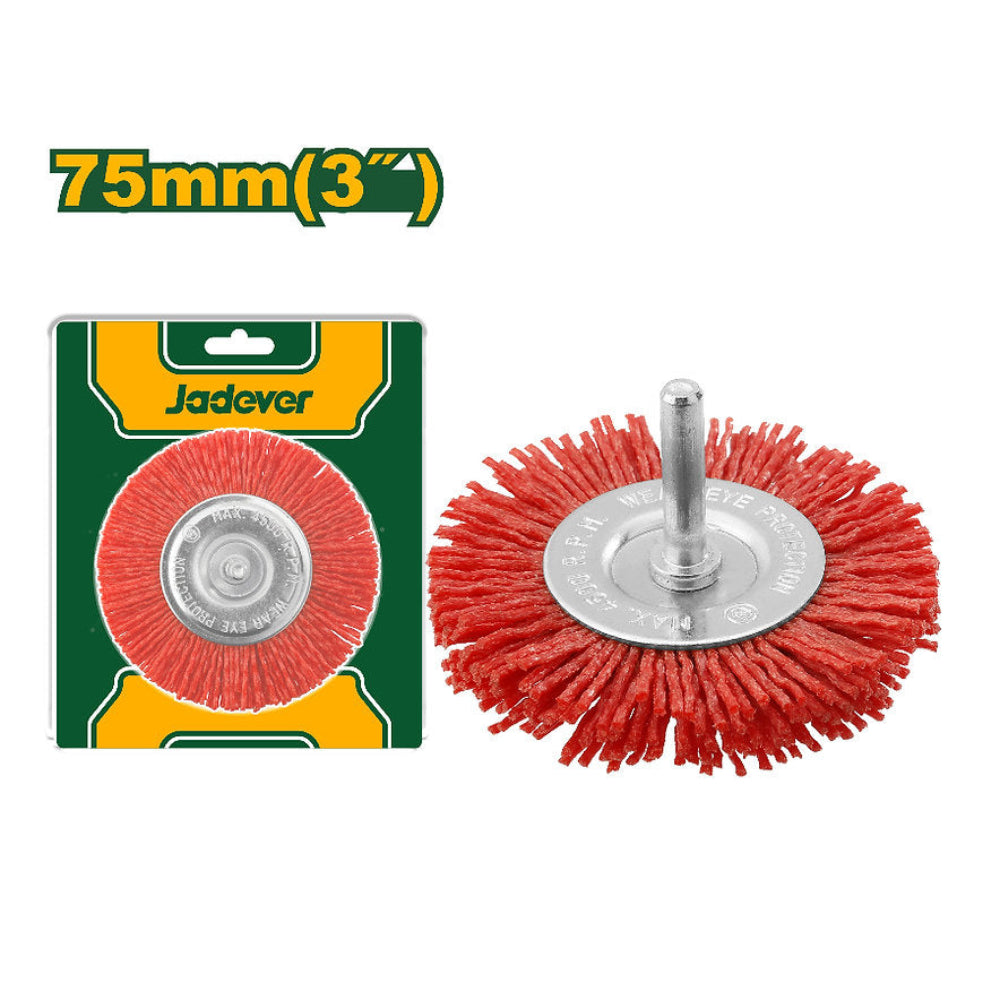 Jadever Nylon Drill Brush 3" Effective & Safe Cleaning