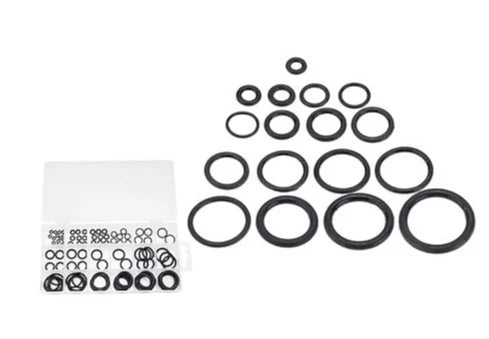 Jadever Rubber O-Ring Set 125 Pieces for Versatile Applications - Black
