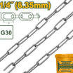 Jadever Steel Chain 6mm Plastic Coated 37m Durable & Secure