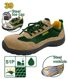 Jadever Suede Safety Shoes Size 39 Durable & Protective