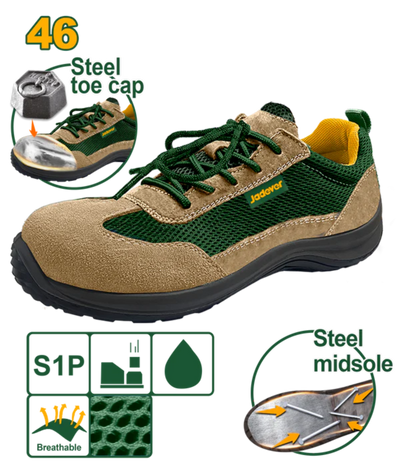 Jadever Suede Safety Shoes Size 46 Durable & Protective
