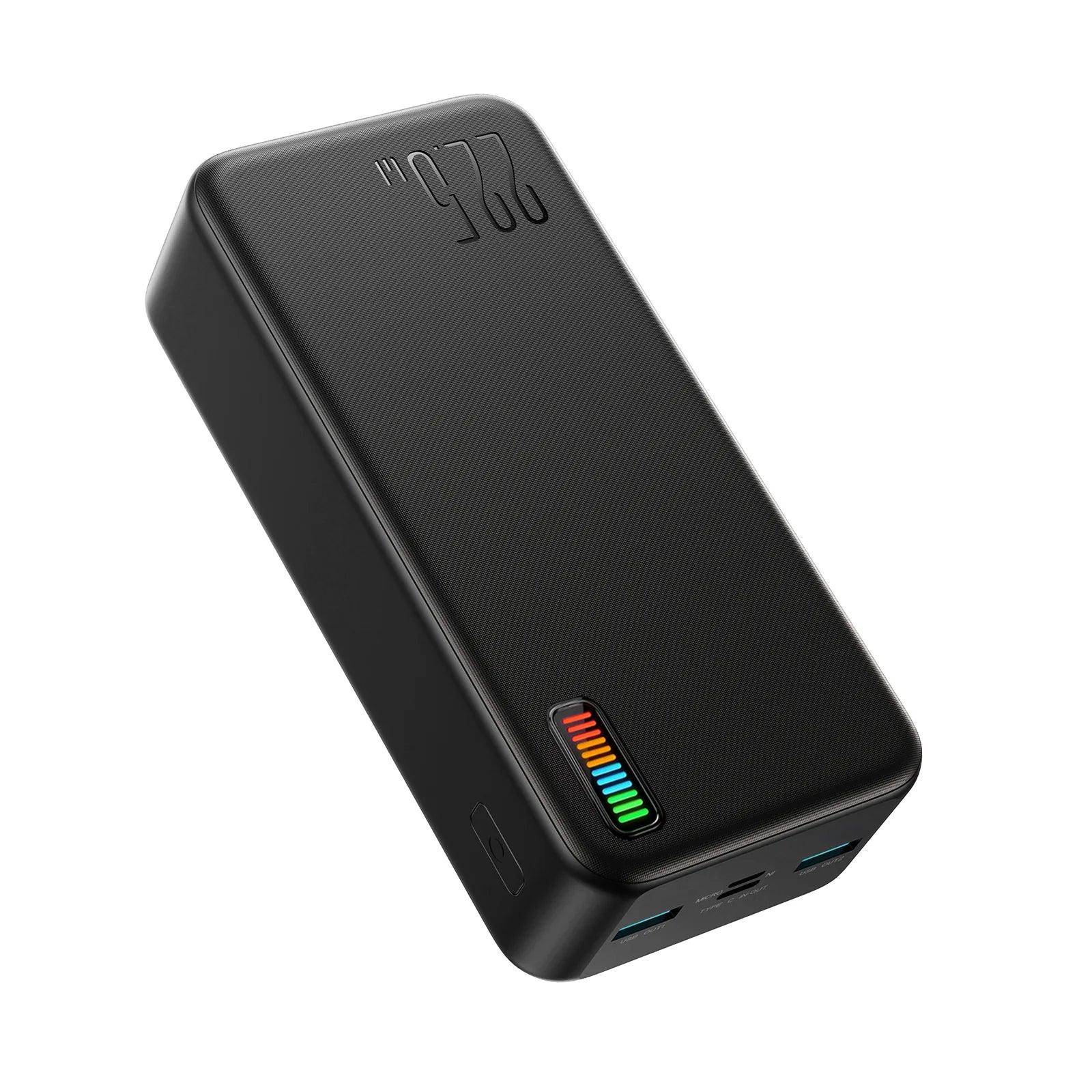 JoyRoom Dazzling 30000mAh Power Bank with 22.5W Fast Charging -  Black