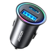 Joyroom JR CCN04 A & C 60W Mini Metal Car Charger - Black