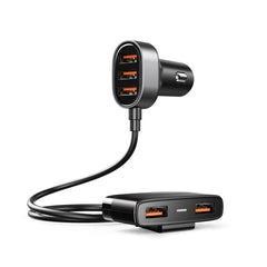 Joyroom JR CL03 Multi 5 Ports USB Car Charger - Black
