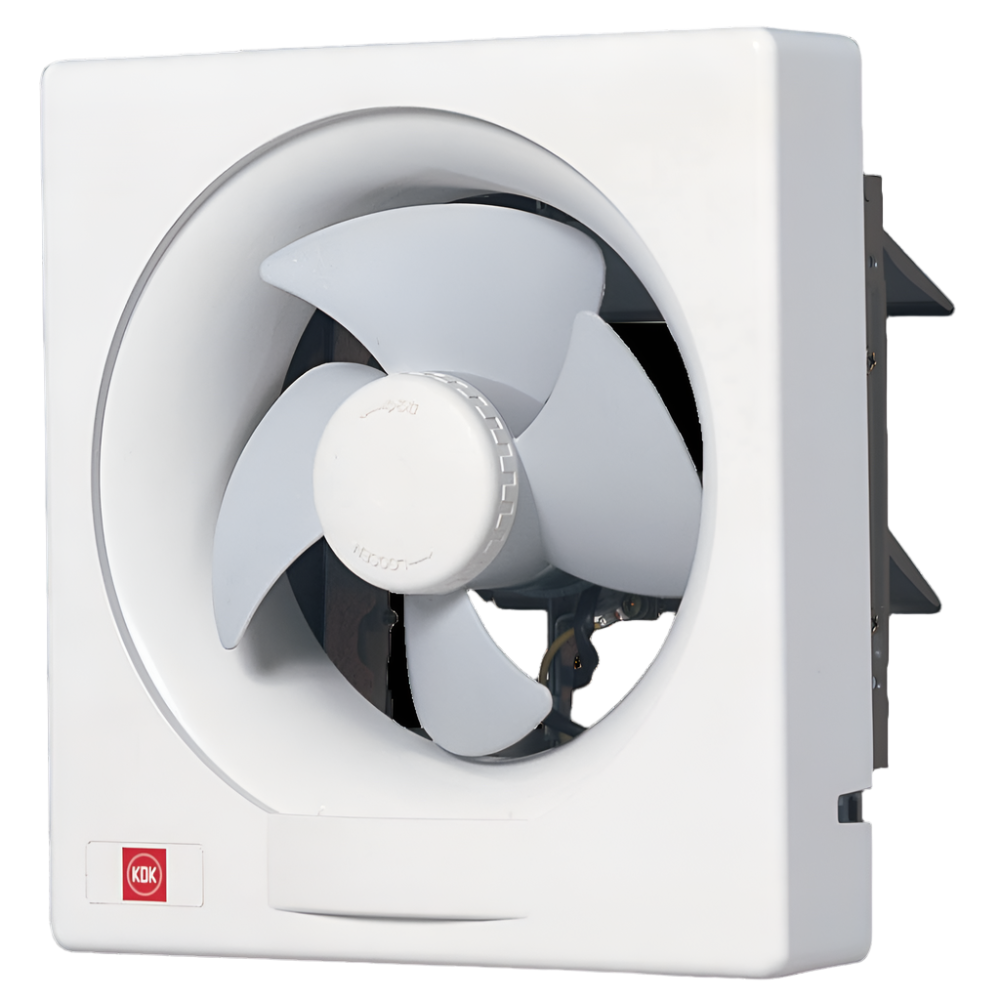 KDK 6" Wall Mounted Exhaust Fan with Auto Shutter