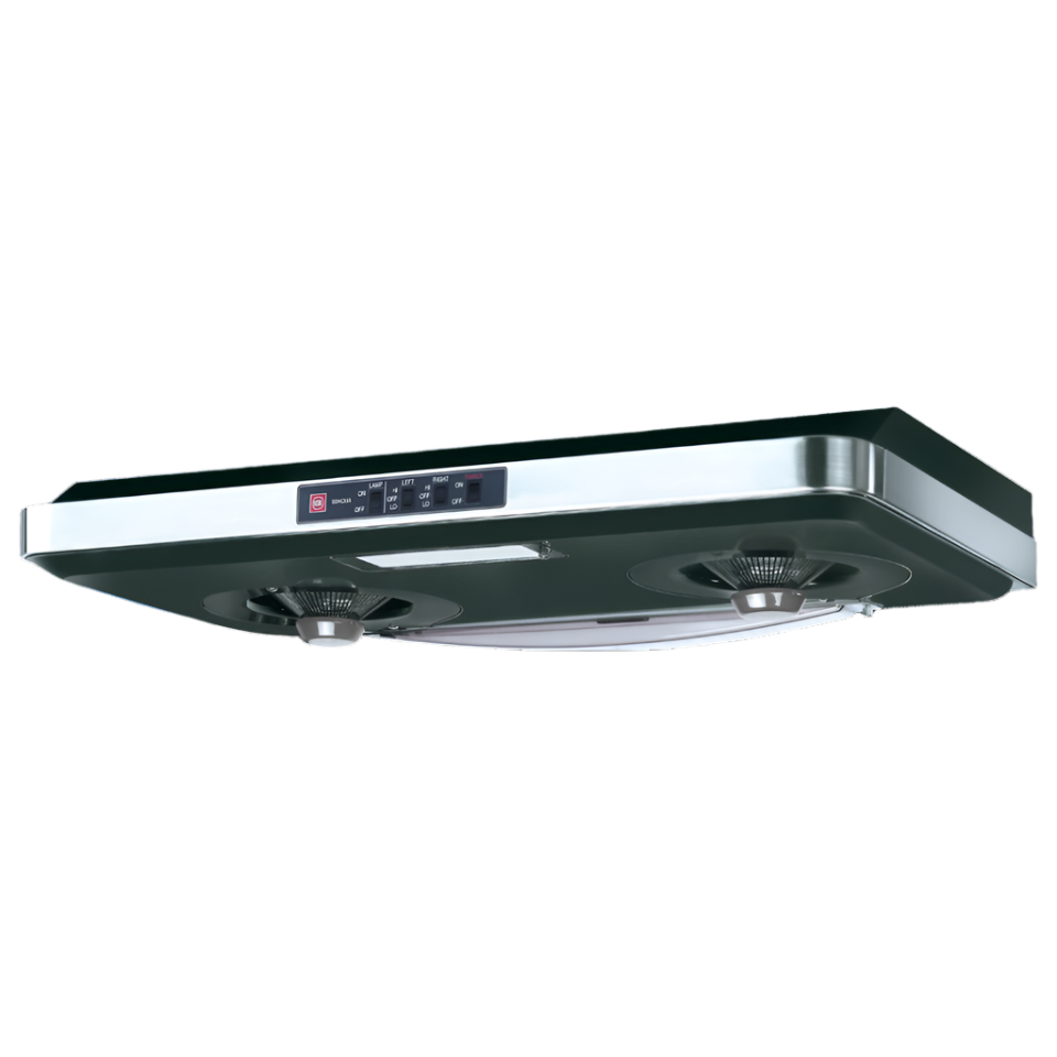 KDK 90cm Wall-Mounted Range Hood with Twin Motors