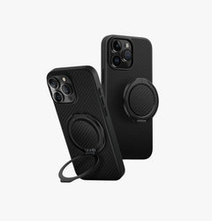 UNIQ HYBRID IPHONE 16 PRO MAX MAGCLICK CHARGING KEVA AIR WITH GRIPFIT PREMIUM - CARBON BLACK