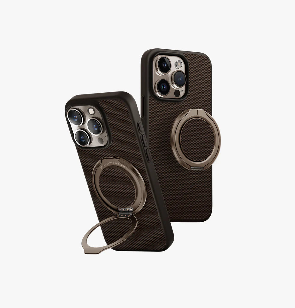 UNIQ HYBRID IPHONE 16 PRO MAX MAGCLICK CHARGING KEVA AIR WITH GRIPFIT PREMIUM-UMBER (BROWN)