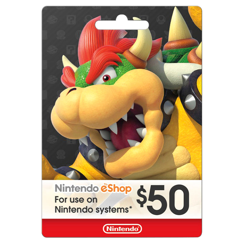 بطاقة هدايا نينتندو eShop بقيمة 50 دولارًا